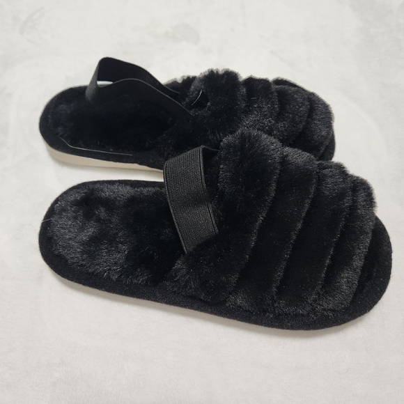 NWOT Amazon Kids Fluffy Slippers Open Toe Slippers - Picture 3 of 6